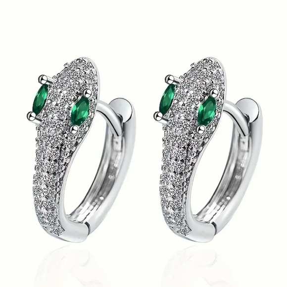 Snake hoop earrings - Picture 1 of 2